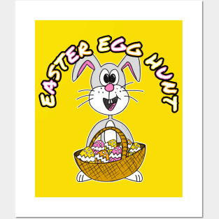 Easter Egg Hunt Bunny Eggs Posters and Art